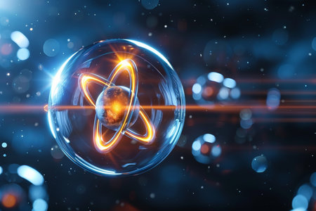 Visual guide to quantum error correction techniques explained through dynamic motion graphicsの素材