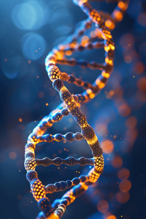 Exploring dna  the blueprint of life and genetic coding in cell structures and living organismsの素材