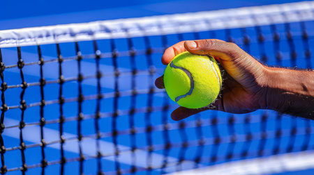 Precision touch in summer olympics  player s fingertips gracefully reach ball over netの素材
