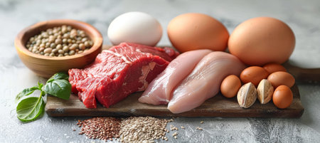 Comprehensive guide to a nutritious meal plan with detailed macro nutrient breakdownの素材