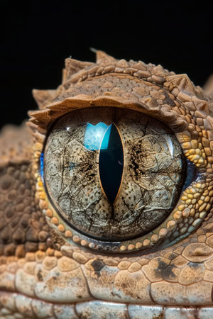 Alien eyes with swirling galaxies in irises hint at profound intelligence and mysteryの素材