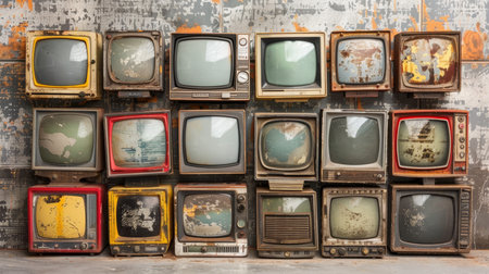 Exploring e waste recycling  old televisions and obsolete electronic devices in the industryの素材