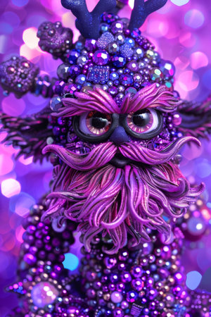 Enigmatic alien s eyes reveal swirling galaxies, depth, and mysterious intelligenceの素材