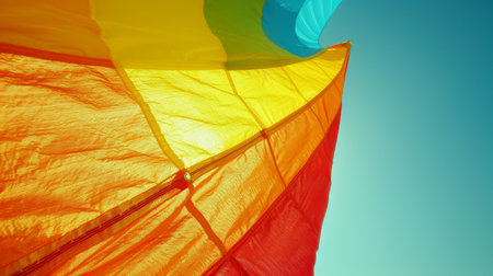 Sailing s elegance and power  dynamic sail in the wind embodies olympic sport spiritの素材