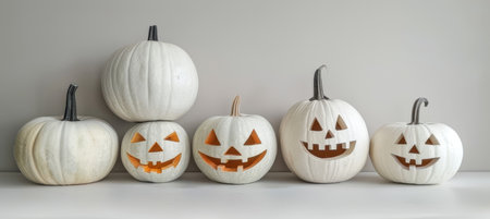 Spooky halloween white background with ample space for advertisements, ideal for text placementの素材