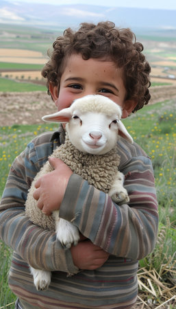 Eid al adha tradition  capturing qurbani sacrifice and meat distribution to the needyの素材
