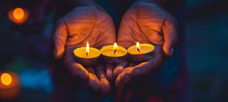 9 11 remembrance day in the usa  capturing candlelight vigils honoring victims of 9 11の素材