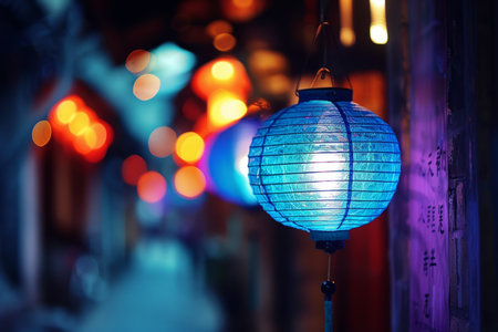 Enchanting mid autumn festival in china  lantern lit streets and mooncake traditionsの素材