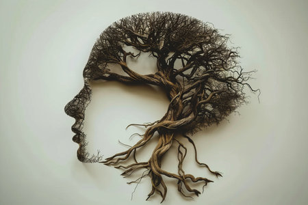 Exploring family heritage  dna, genes, and ancestors in a comprehensive family tree conceptの素材