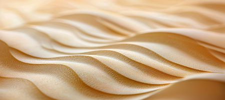Abstract, Wavy Background with Soft, Flowing Lines, Elegant Texture in Warm, Golden Tonesの素材