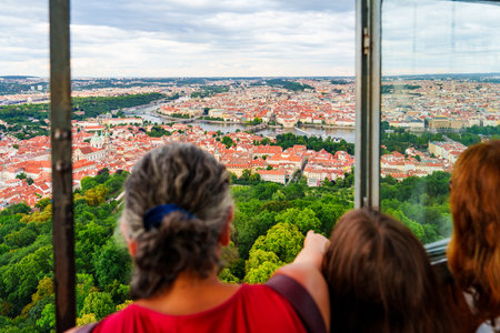 Stunning Aerial View of a Historic European City with a River and Majestic Castle on a Hilltop