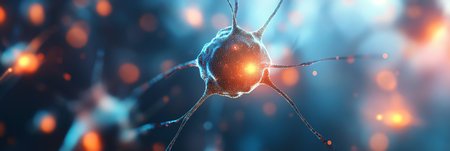 Neurological Network, Brain Cells, Synaptic Connections, Neural Pathways, Artificial Intelligence.の素材