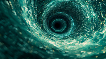 Celestial Whirlpool Swirling Star Trails Paint a Cosmic Vortex in the Depths of Spaceの素材