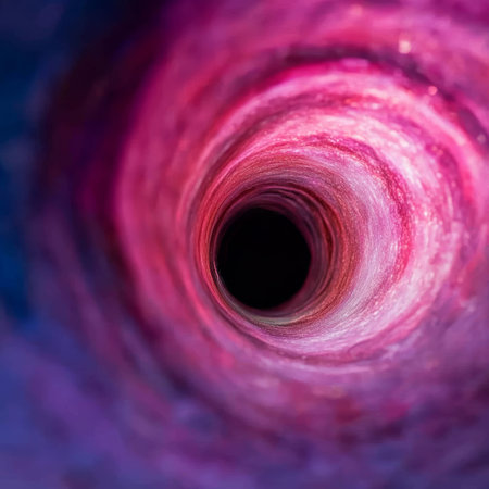 Abstract Swirling Wormhole Galaxy, Science Fantasy Background With Glitter, Blurred Visionの素材