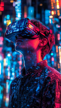 Metaverse Immersion Exploring the Future of Learning with Virtual Reality Technologyの素材