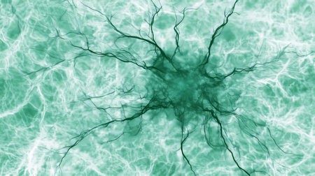 Abstract Tree, Roots, Veins, Or Nerves. Grunge Texture. Medical Background, Wallpaper Patternの素材