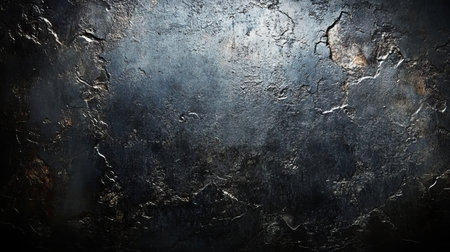 Dark Grunge Concrete Wall Texture, Urban Background With Abstract Rough Surface And Cracksの素材
