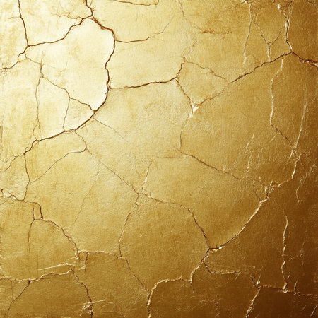 Golden Texture Background, Abstract Surface With Cracked Pattern, Luxury And Elegant Design Elementの素材