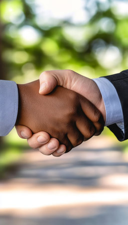 Business Partnership, Agreement And Support. Deal Concept With Business People Shaking Hands.の素材