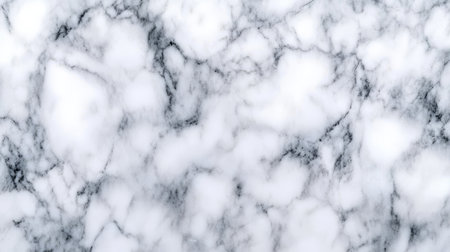 White Marble Texture, Natural Stone Background. Elegant Polished Surface With Grey Veins For Designの素材