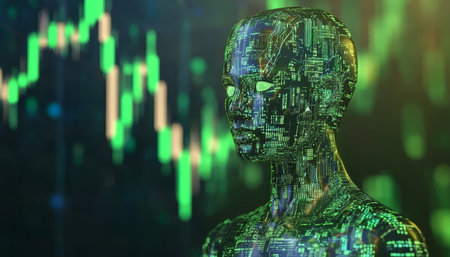 AI Crypto Trading Robot, Analyzing Forex Market Trends, Artificial Intelligence in Financeの素材