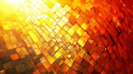 Abstract Golden Cubes Background Luxurious, Textured Design, Perfect for Digital Art, Wallpapers.の素材