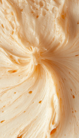 Close-up, Abstract Background Texture of Mixing Doughy Cream. Whipped Cream or Butter Cream Frostingの素材