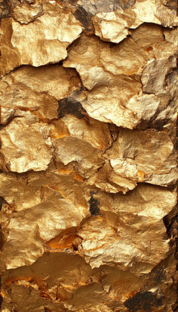 Close Up, Cracked, Textured Tree Bark, Abstract Natural Background, Golden Brown Huesの素材