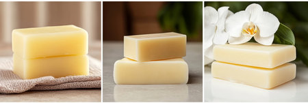 Natural Soap Bars with Orchid Organic Cleanliness and Luxurious Texture in Spa Skincareの素材