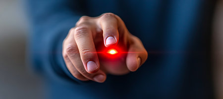 Cybersecurity and Biometric Identification Scanning Fingerprints for Data Access in Businessの素材