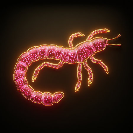 Neon Scorpio on Black A Vibrant Illustration of the Zodiac Sign, Glowing with Cosmic Energyの素材