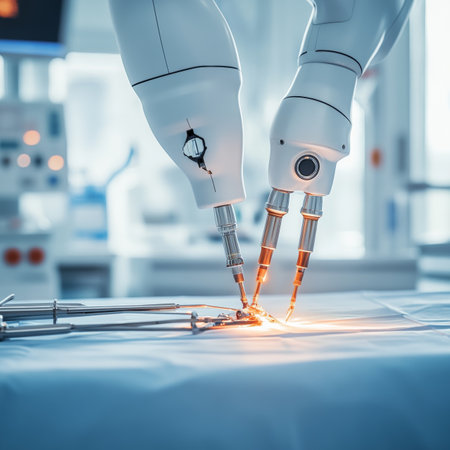 Robotic Surgery System, Precision Instruments, High Tech Operating Room, Medical Technologyの素材