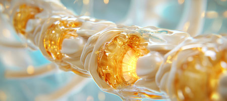 Degenerated Spinal Disc, 3D Illustration. Backbone, Vertebra, Bone, Intervertebral Disc.の素材