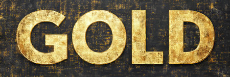 Golden Text Effect on Dark Grunge Background A Luxurious Design Element for Opulent Projectsの素材