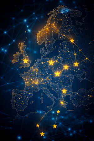 Digital Constellation of Europe Network Connectivity and Data Integration across the European Unionの素材