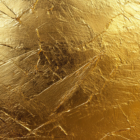 Abstract Gold Texture, Luxurious Golden Background With Intricate Details and Rich Patternの素材