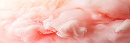 Creamy Pink and Coral Abstract Swirls, Background Texture with Elegant Color Flow, Watercolor Artの素材
