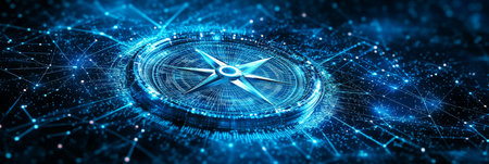 Digital Compass on Glowing Network Guiding Innovation in a Complex Technological Landscapeの素材
