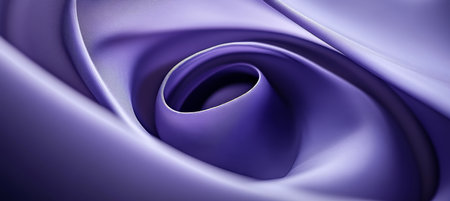 Dreamy Lavender Background, Soft Swirling Patterns. Elegant Abstract Texture of Flowing Silk Fabric.の素材