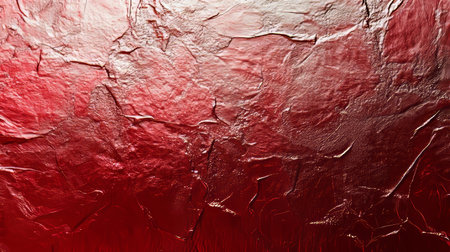 Deep Red Background With Rock-like Textured Pattern And Iridescent Metallic Highlightsの素材