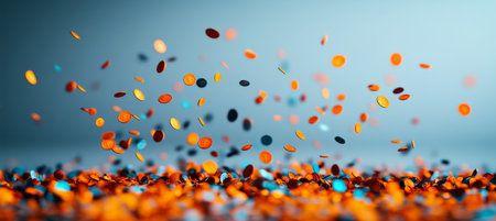 A Shower of Colorful Specks An Abstract Representation of Finance, Wealth, and Prosperity.の素材