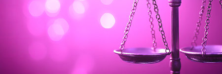 Scales of Justice, Legal Services Background with Bright Colors and Blur for Sophisticated Effectの素材
