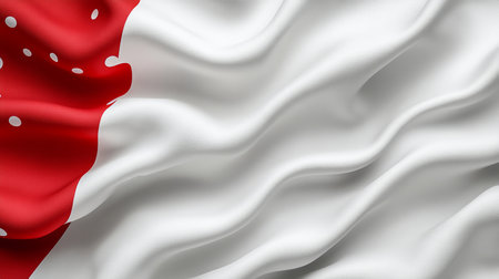 Abstract Background with Wavy Red and White, Perfect for Adding Text or Design Elementsの素材