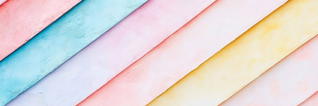 Pastel Rainbow Background Minimalist Diagonal Stripes Texture with Copy Space for Designの素材
