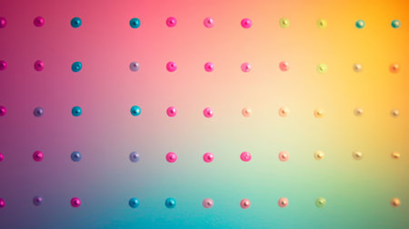 Colorful Polka Dot Pattern On Gradient Background With Copy Space, Festive Abstract Designの素材