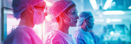 Close-Up On Surgical Team, Sterile Environment, Healthcare, Medical Professional, Teamworkの素材