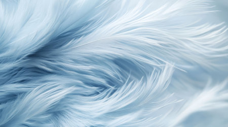 Soft Blue Feathers, Close-Up Texture. Calming and Delicate Background, High-Quality Stock Imageの素材