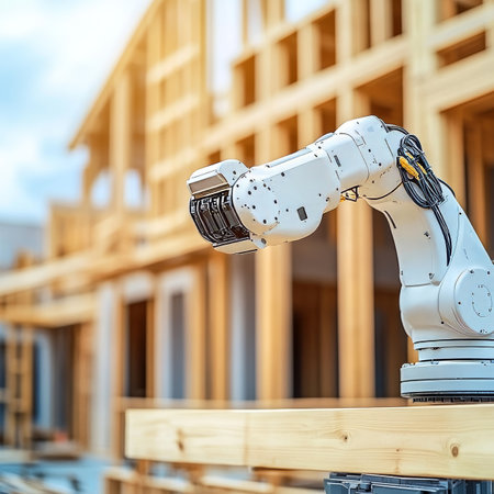 Robotic Arm in Home Construction Automation and Innovation in Residential Building Industryの素材