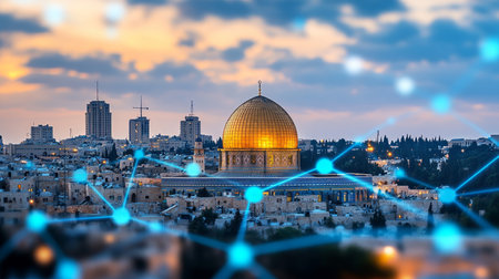 Dome of the Rock Networked Jerusalem s Holy Site in a Digital Age Connecting Faith and Technologyの素材
