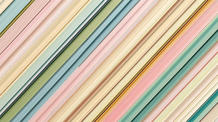 Abstract Background, Diagonal Stripes in Muted, Pastel Green and Pink Colors, Minimal Designの素材